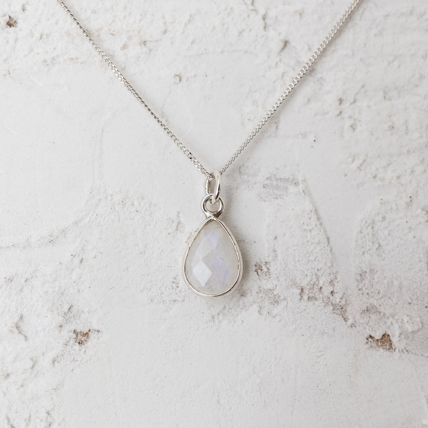 Moonstone Teardrop Necklace